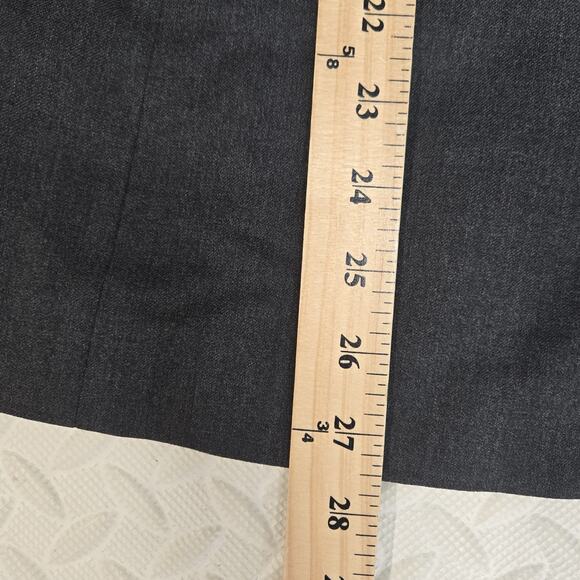 Escada Wool Blazer Size 6 (36) Charcoal Gray Longer Length Designer Quiet Luxury - Picture 10 of 10